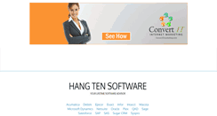 Desktop Screenshot of hangtensoftware.com