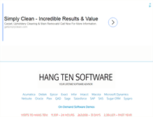 Tablet Screenshot of hangtensoftware.com